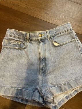 American Apparel Light Blue High-Rise Denim Shorts size 29